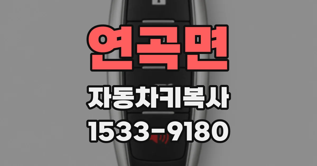 연곡면 자동차키복사