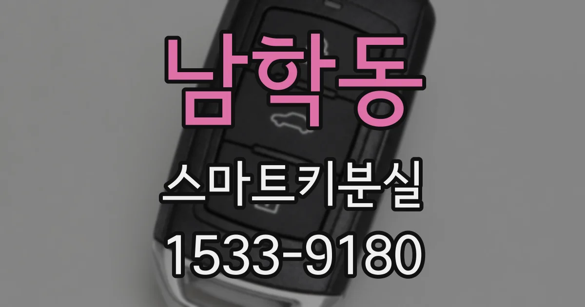 남학동 스마트키분실
