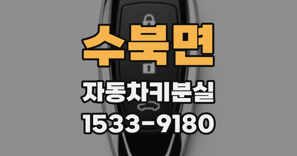 수북면 자동차키분실