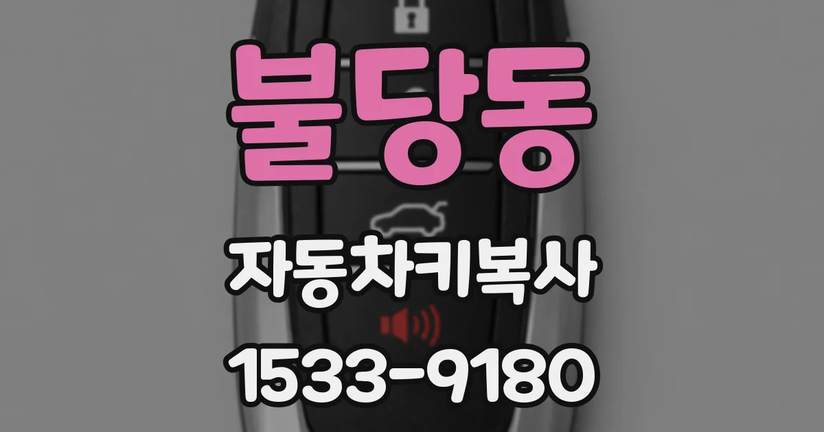 불당동 자동차키복사