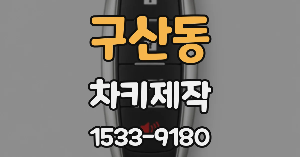 구산동 차키제작