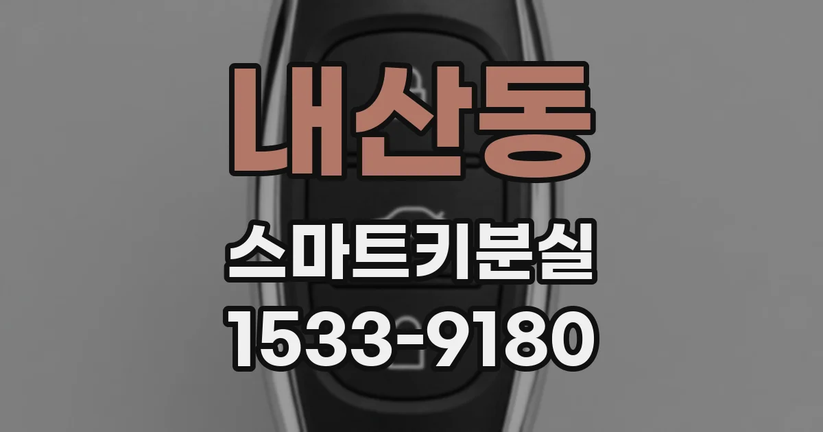 내산동 스마트키분실