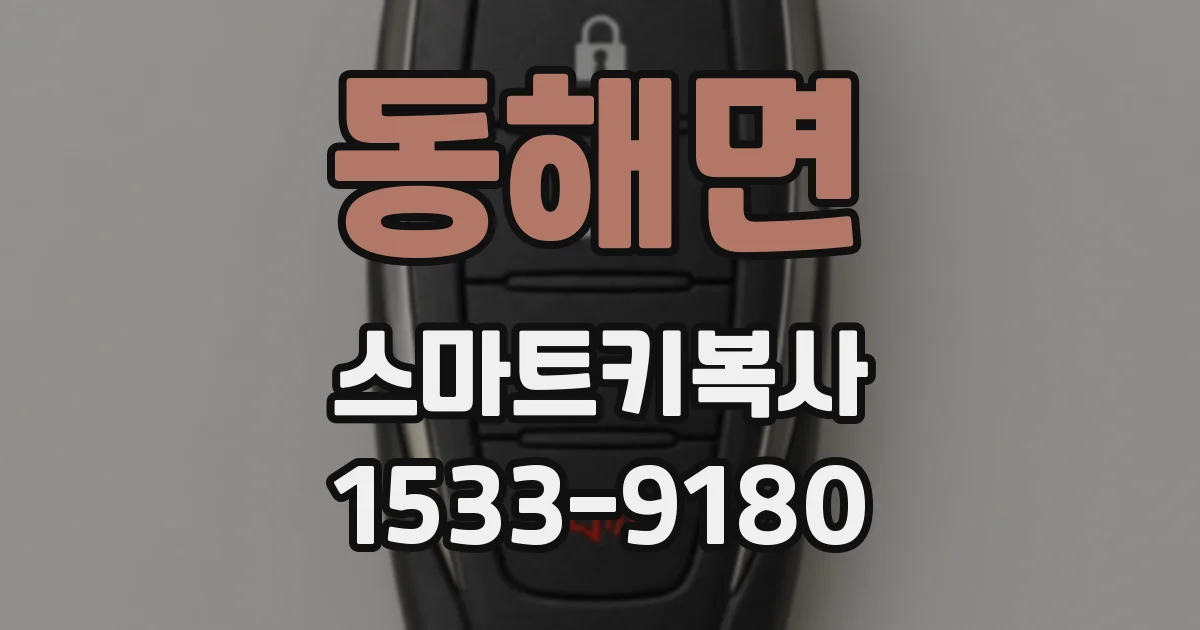동해면 스마트키복사