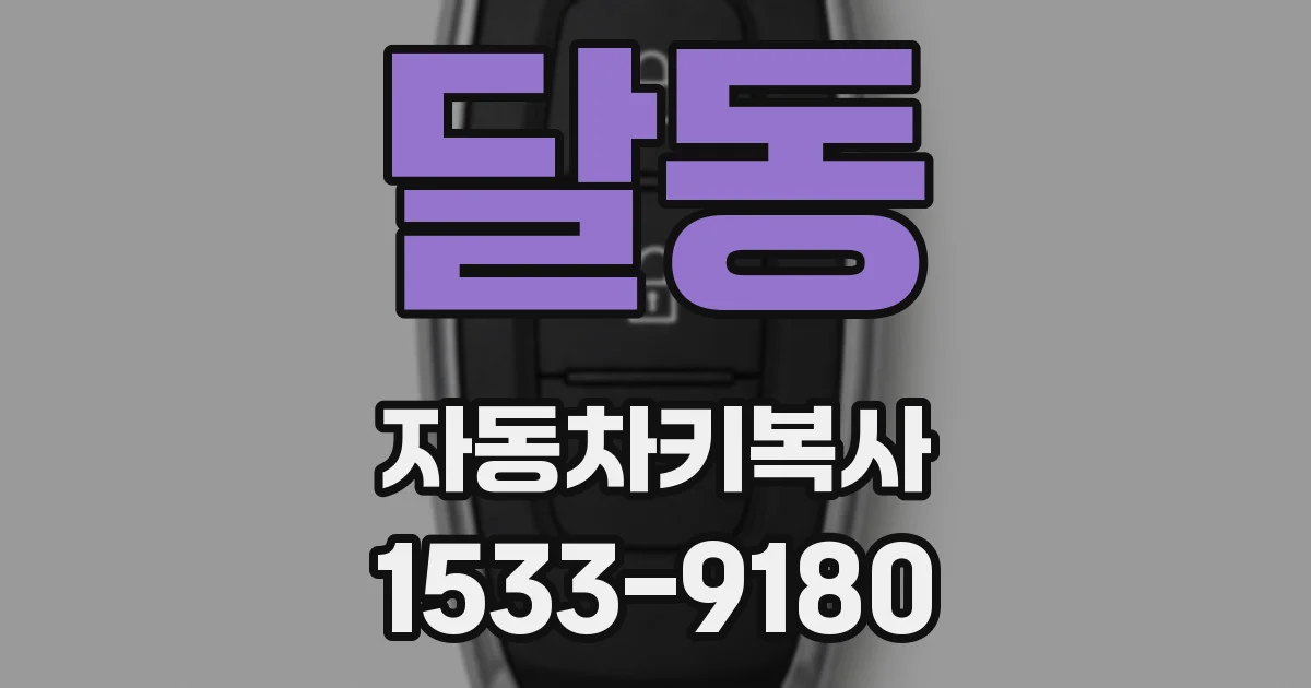 달동 자동차키복사