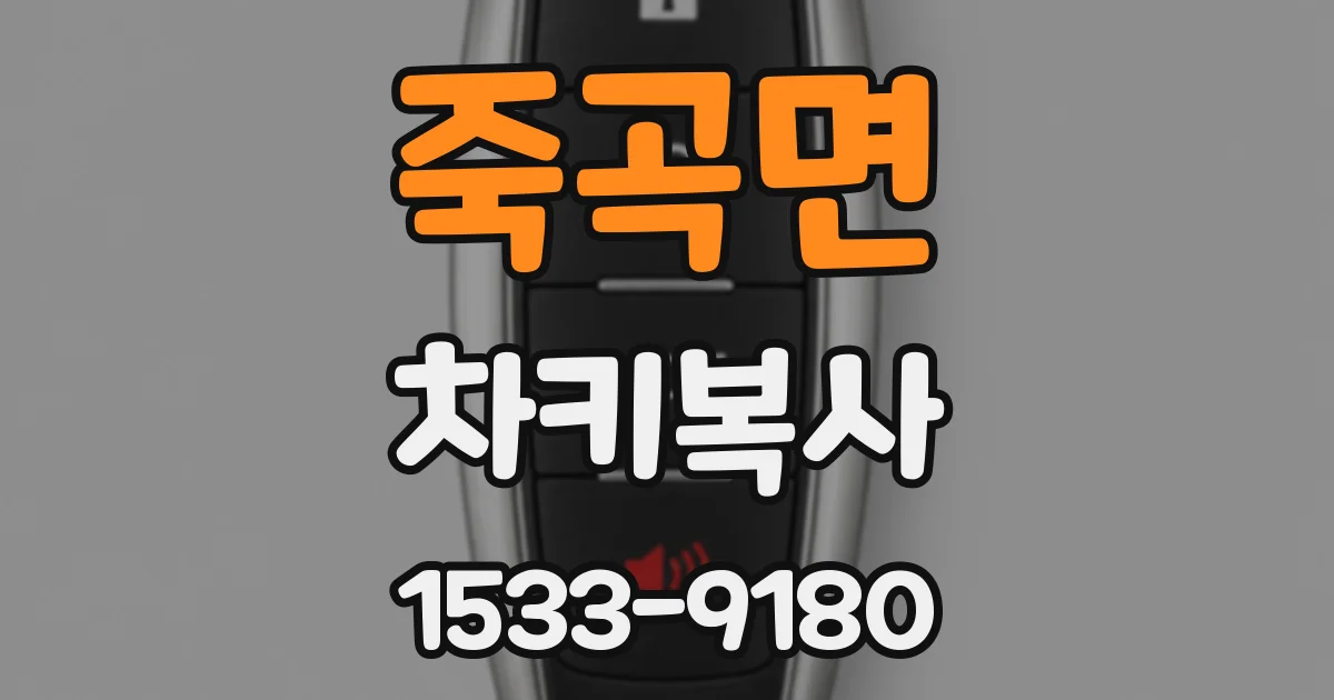죽곡면 차키복사