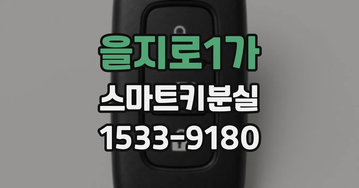 을지로1가 스마트키분실