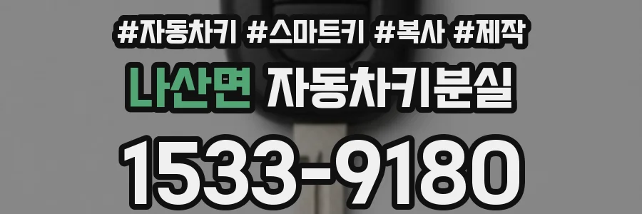 나산면 자동차키분실