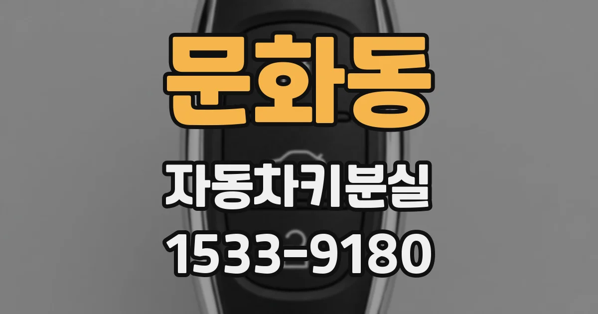 문화동 자동차키분실