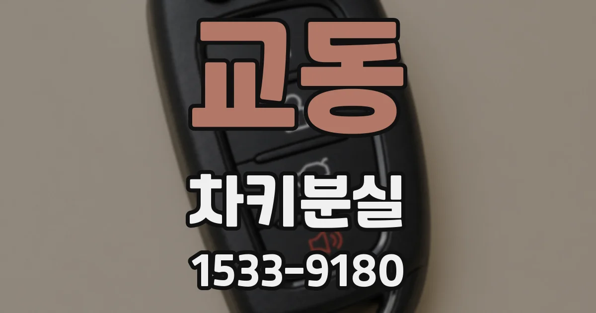 교동 차키분실