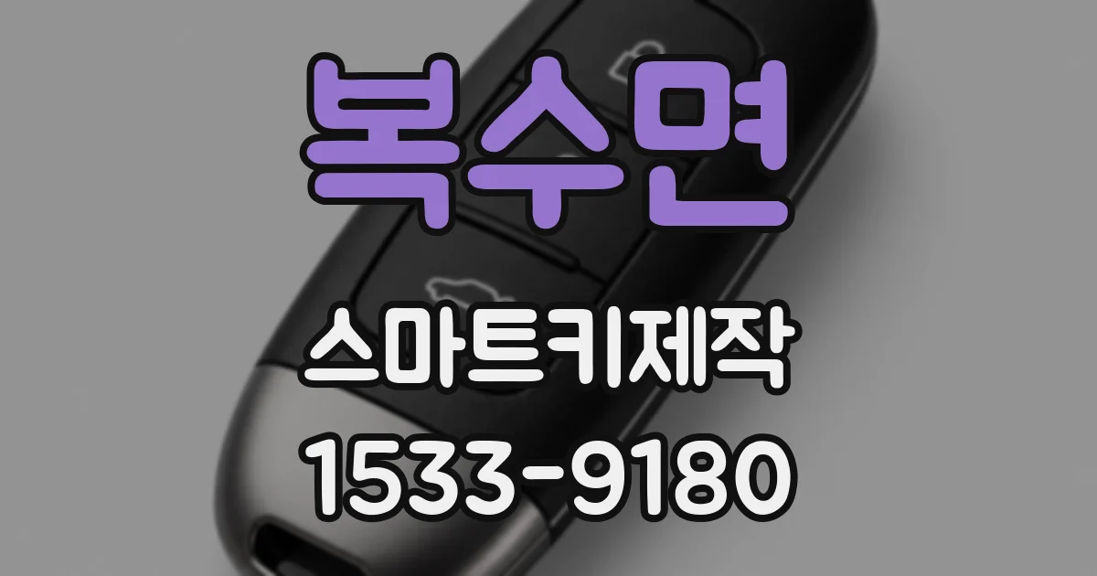 복수면 스마트키제작