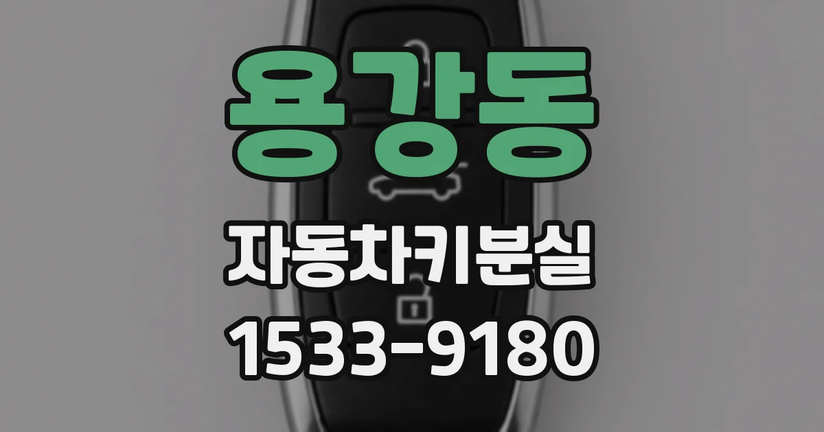 용강동 자동차키분실