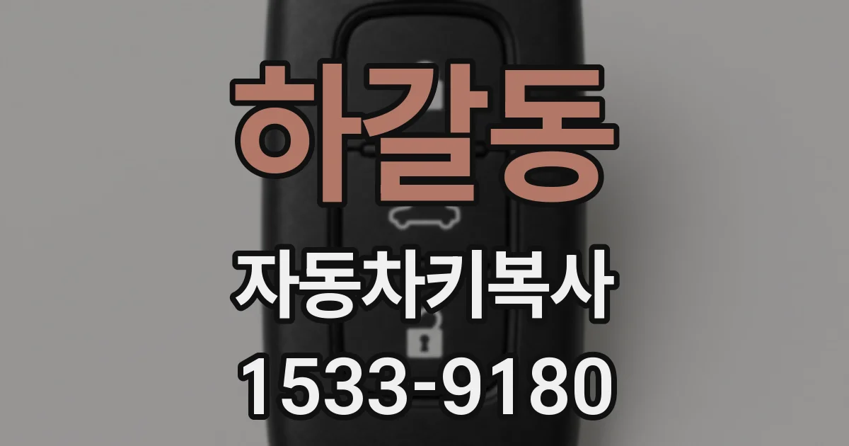 하갈동 자동차키복사