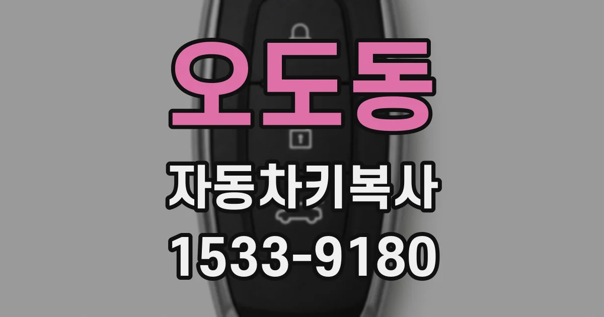 오도동 자동차키복사