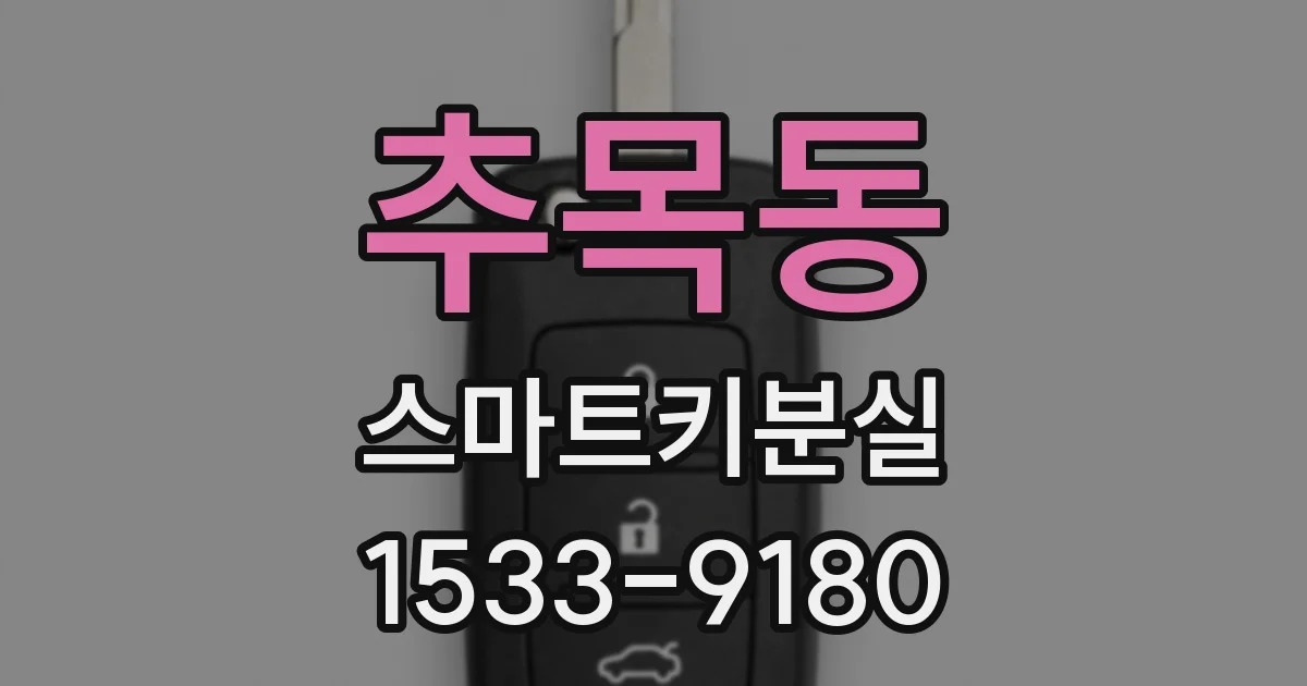 추목동 스마트키분실