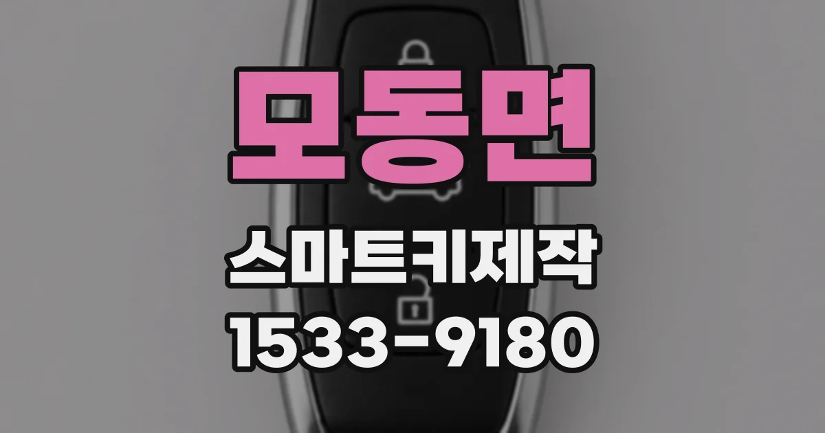 모동면 스마트키제작