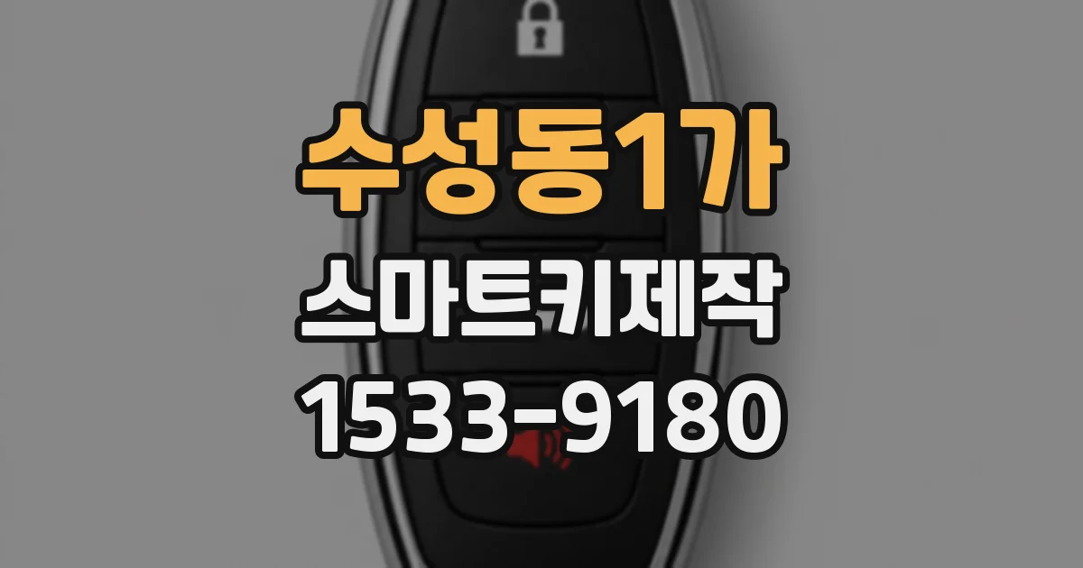수성동1가 스마트키제작