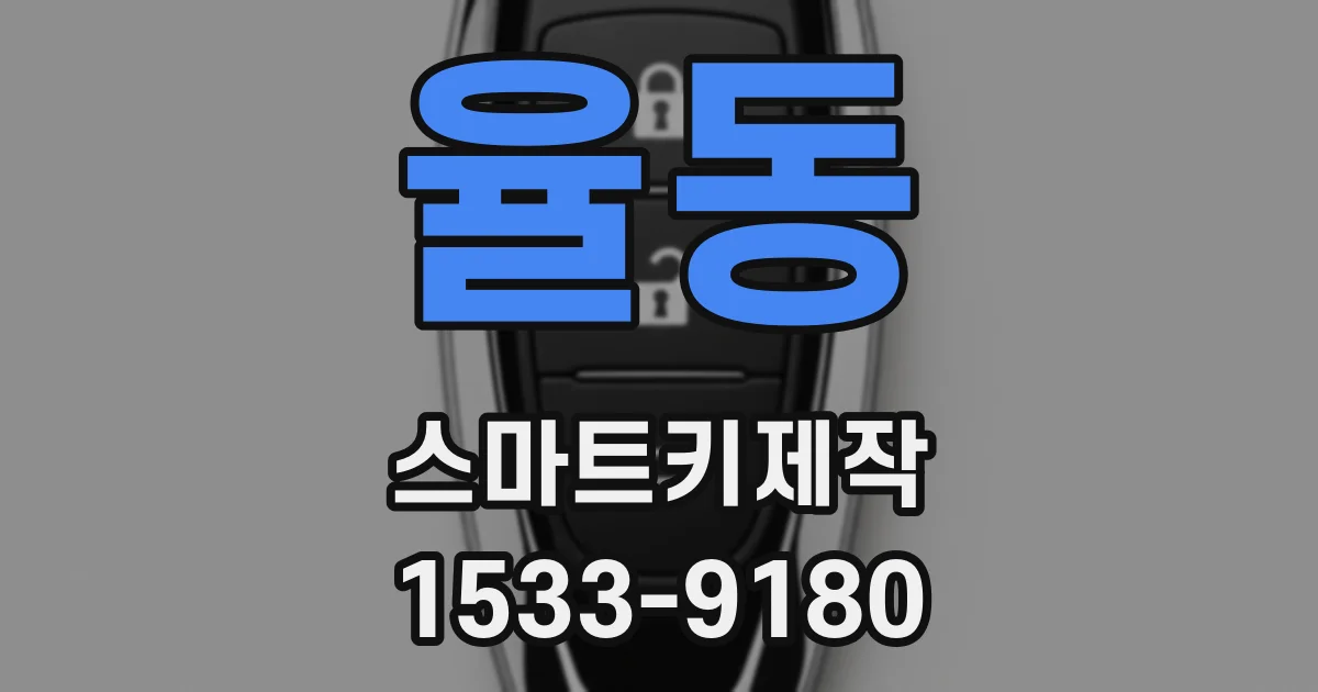 율동 스마트키제작