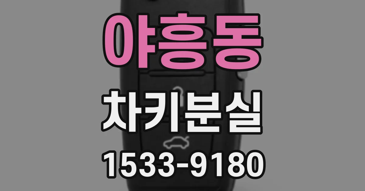 야흥동 차키분실