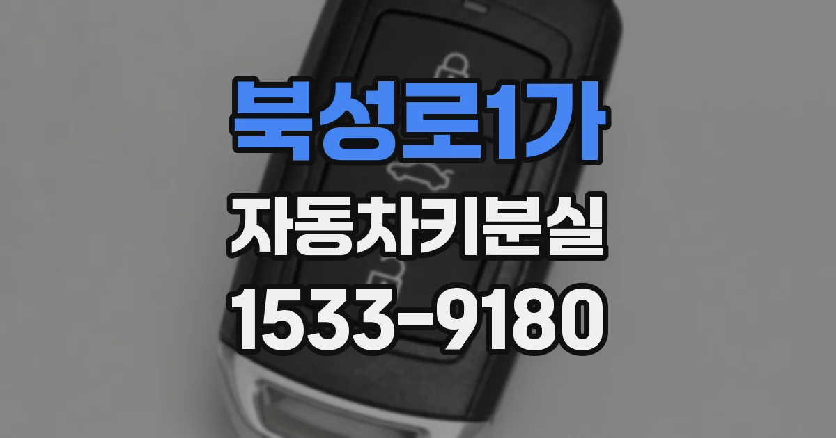 북성로1가 자동차키분실