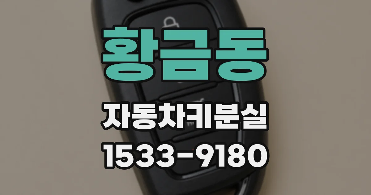 황금동 자동차키분실