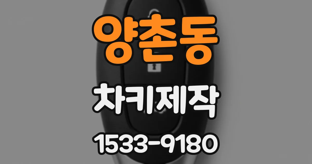 양촌동 차키제작