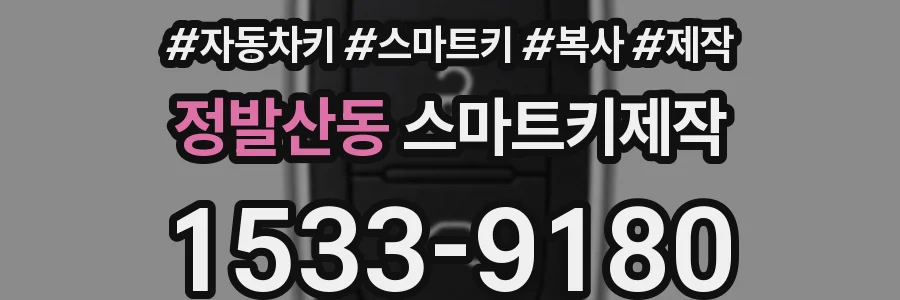 정발산동 스마트키제작