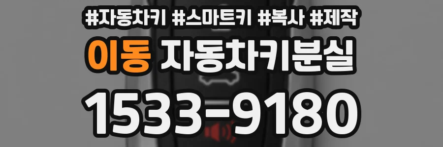 이동 자동차키분실