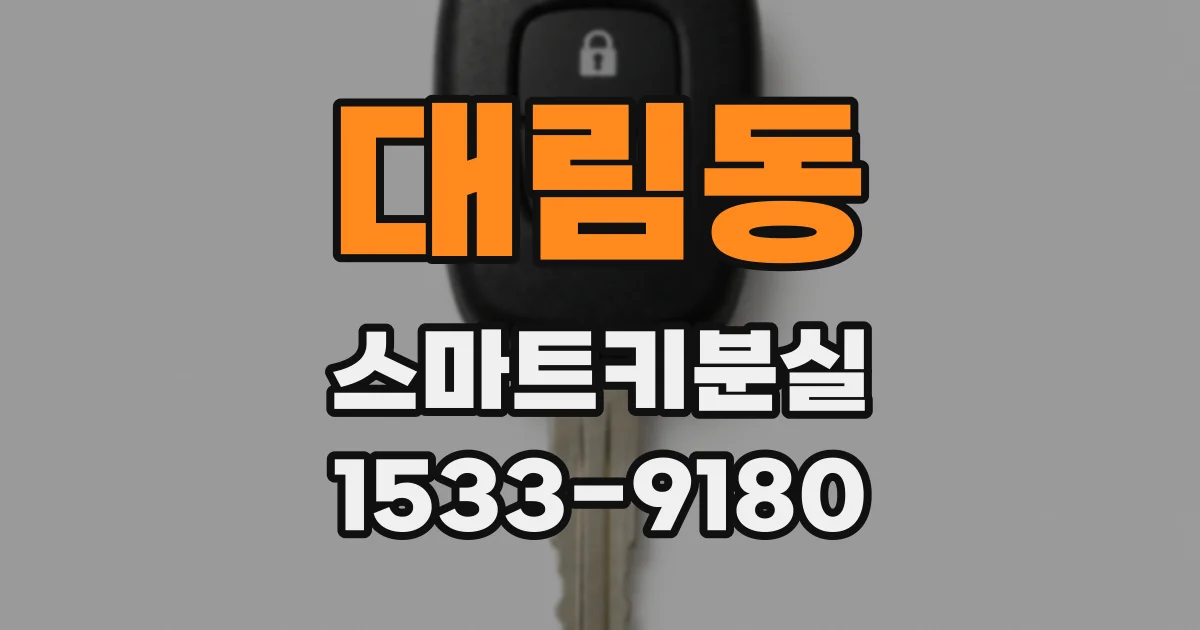 대림동 스마트키분실