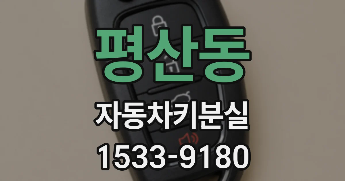 평산동 자동차키분실