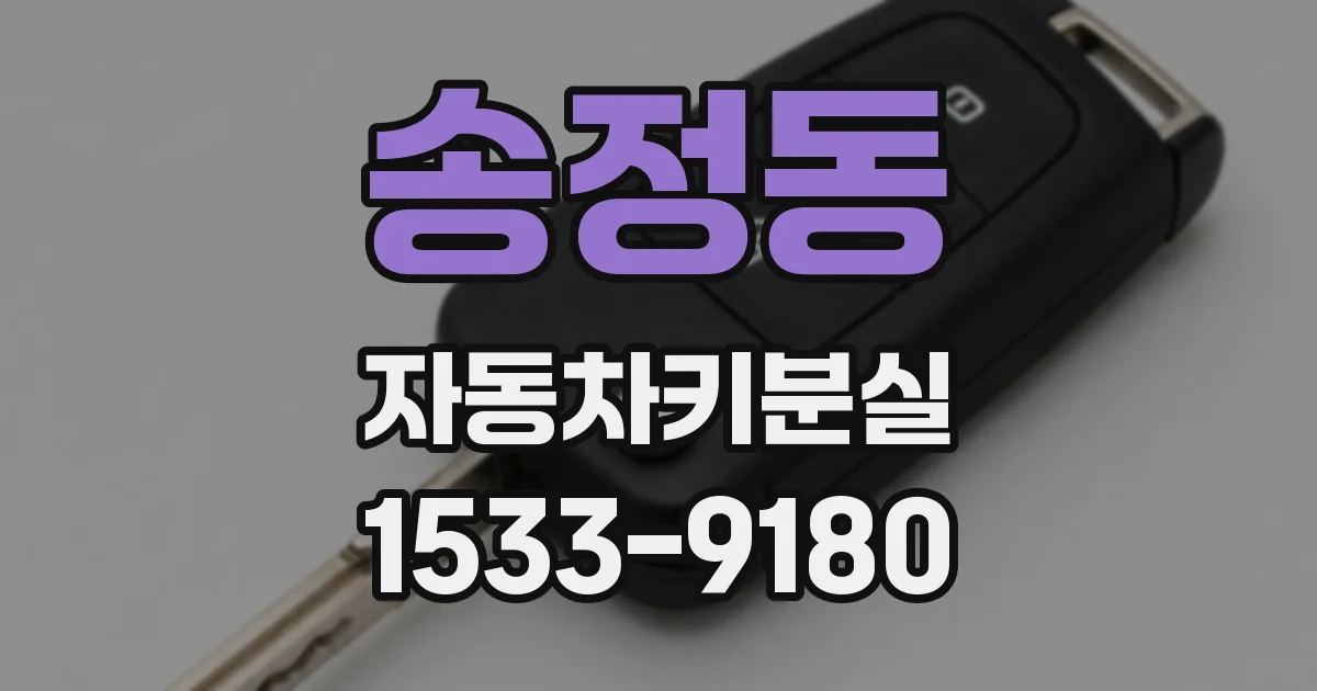 송정동 자동차키분실