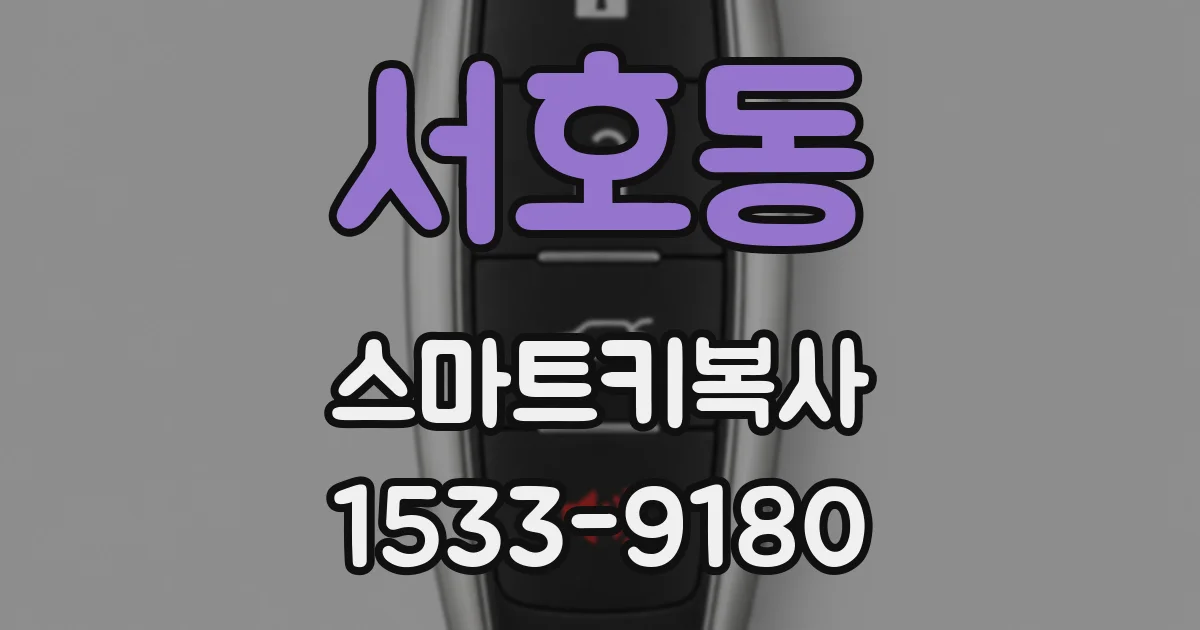 서호동 스마트키복사