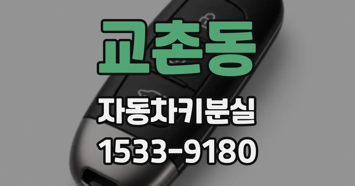 교촌동 자동차키분실