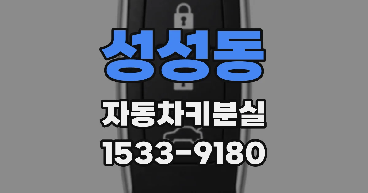 성성동 자동차키분실