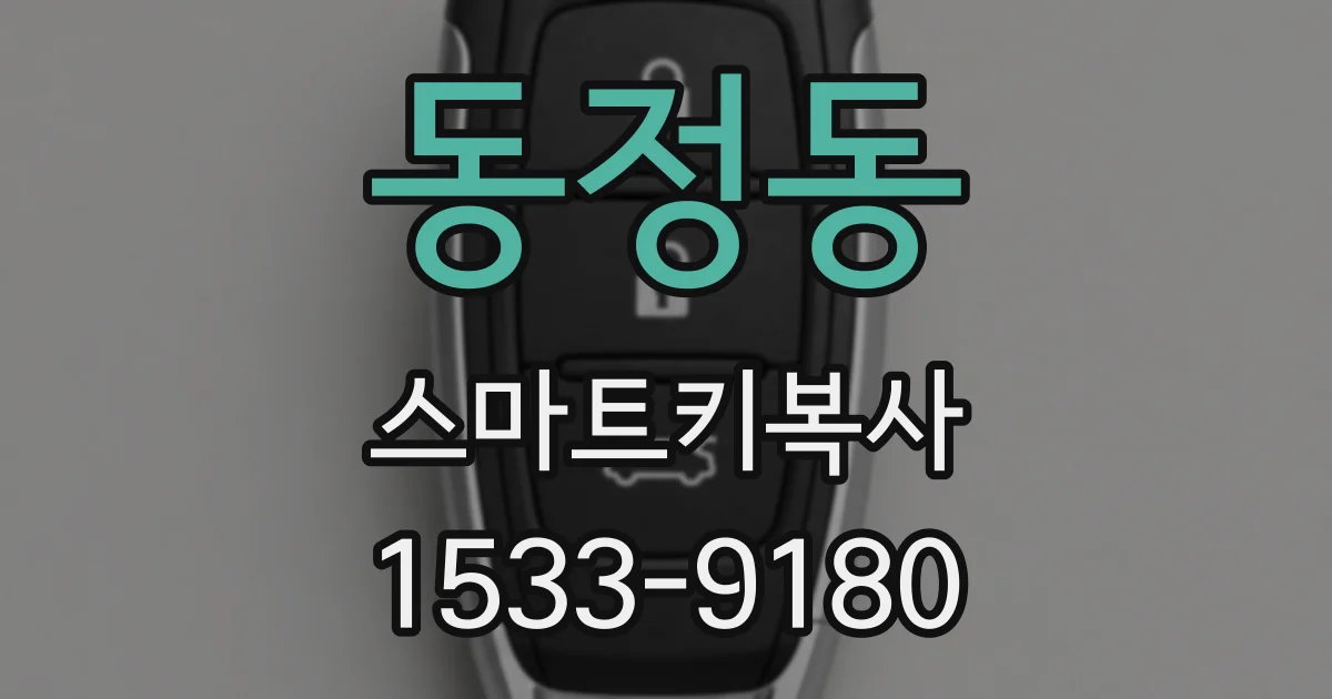 동정동 스마트키복사