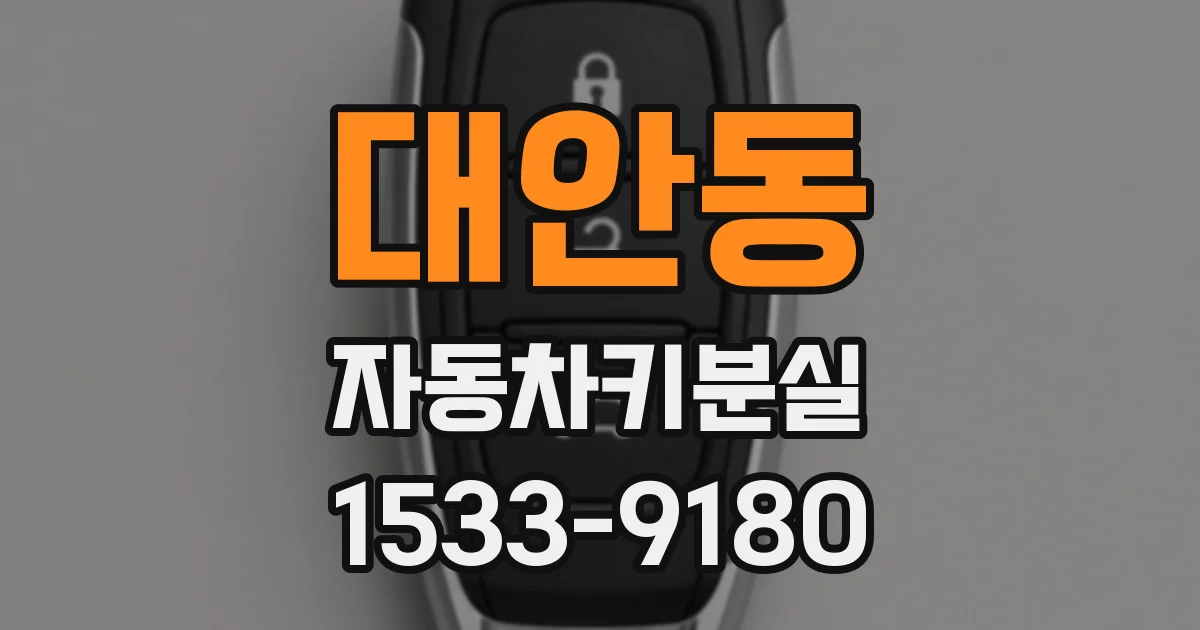 대안동 자동차키분실