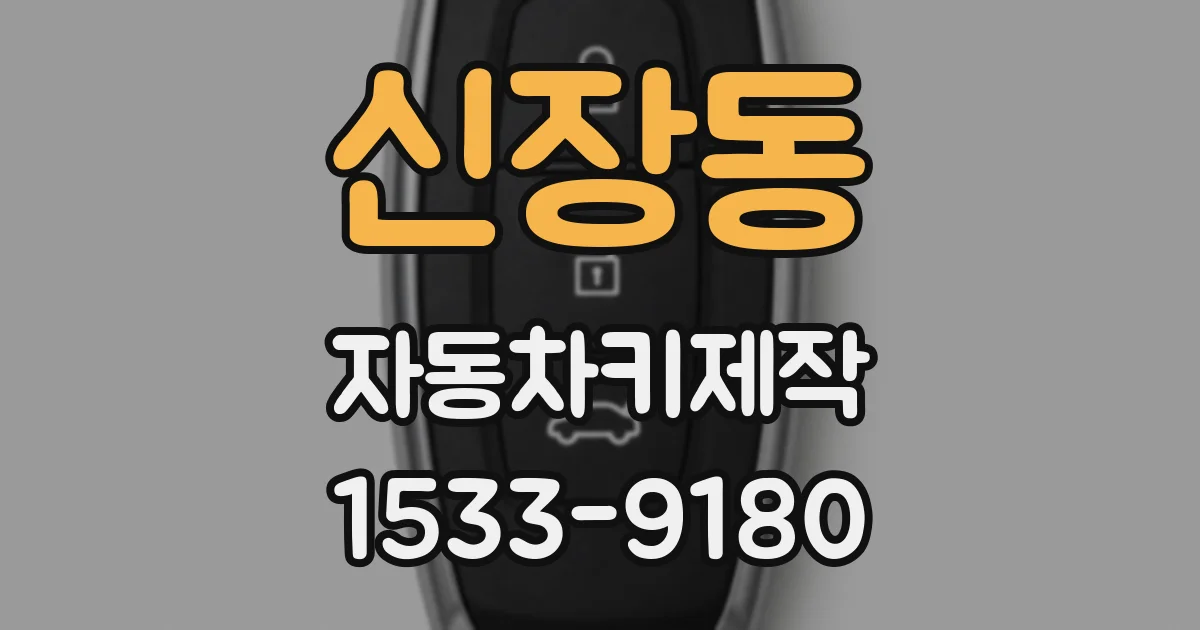 신장동 자동차키제작