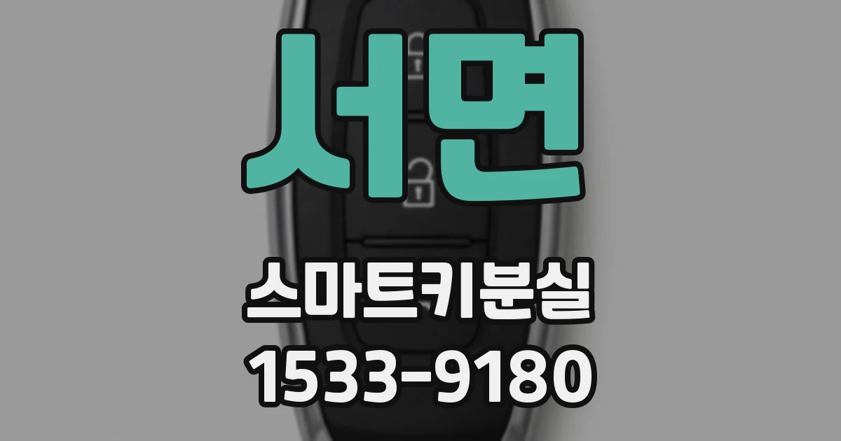 서면 스마트키분실
