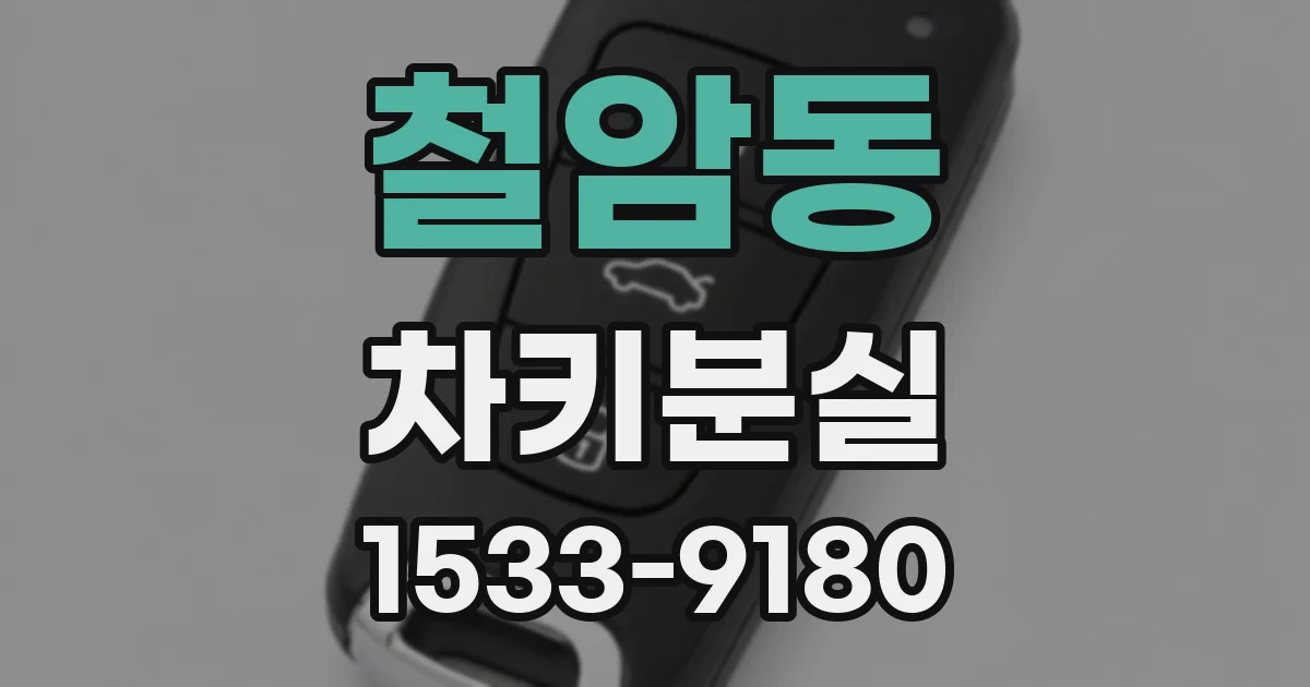 철암동 차키분실