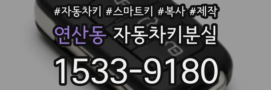 연산동 자동차키분실