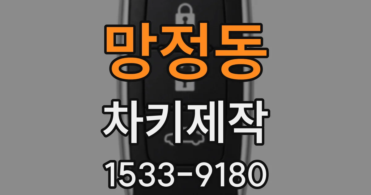 망정동 차키제작