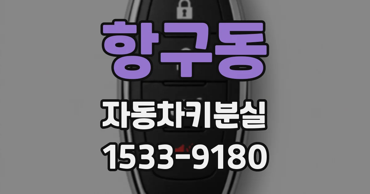 항구동 자동차키분실