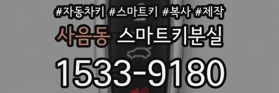 사음동 스마트키분실