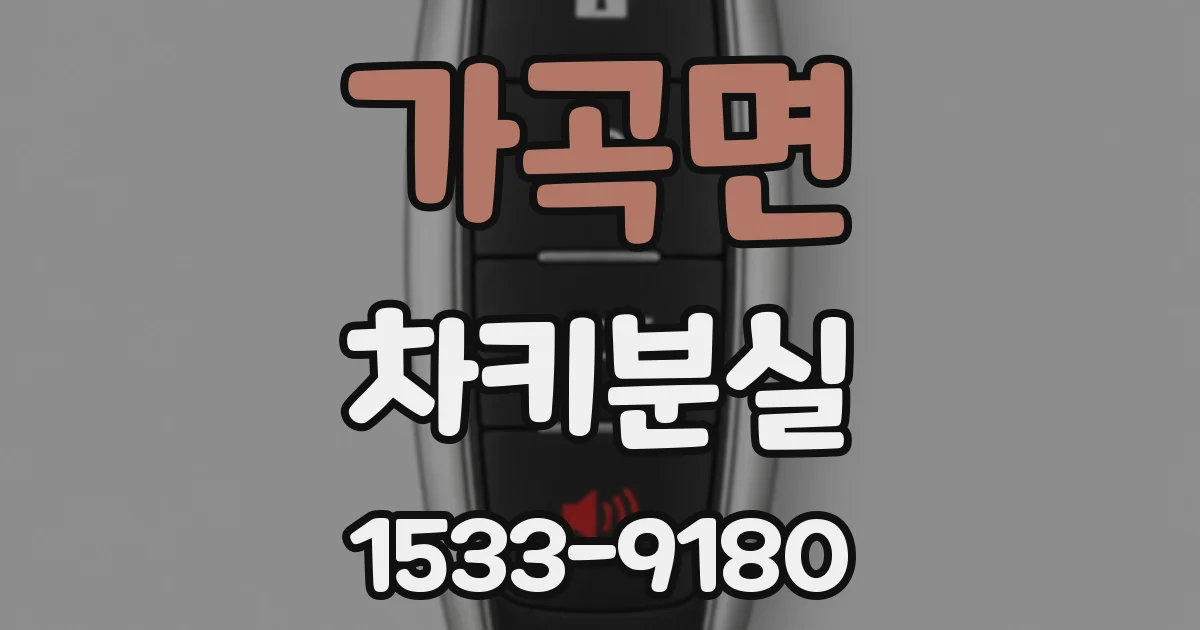 가곡면 차키분실
