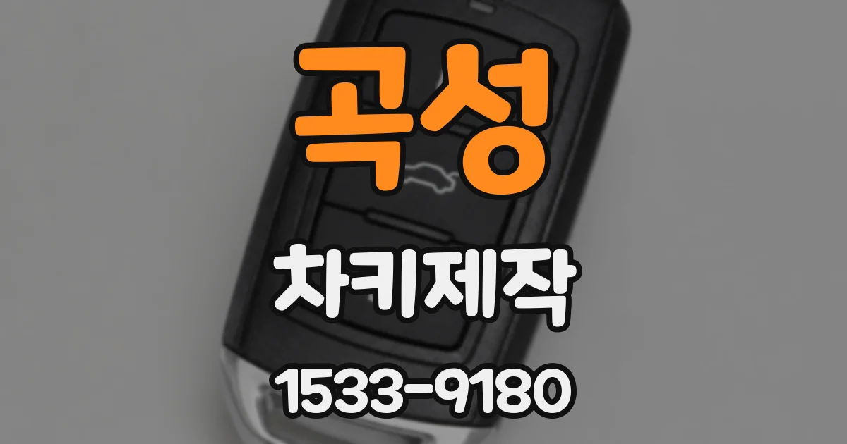 곡성 차키제작