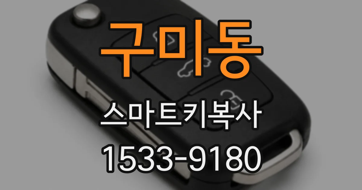 구미동 스마트키복사