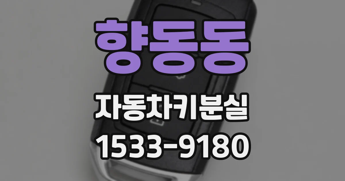 향동동 자동차키분실