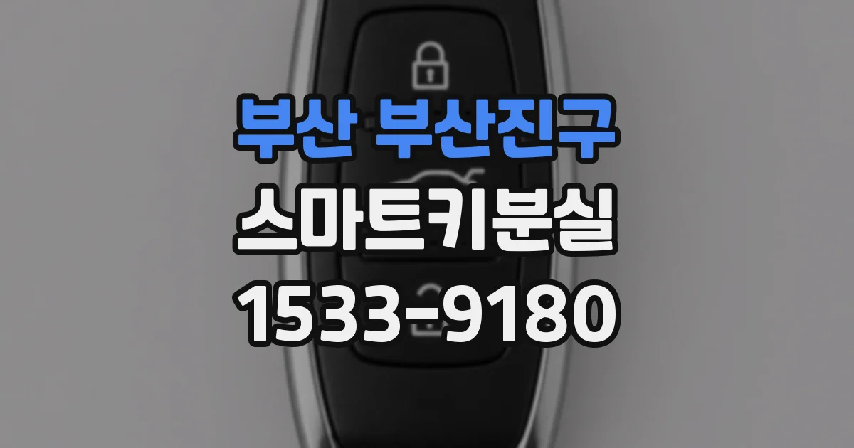 부산 부산진구 스마트키분실