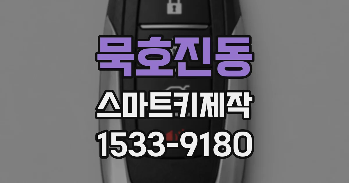 묵호진동 스마트키제작
