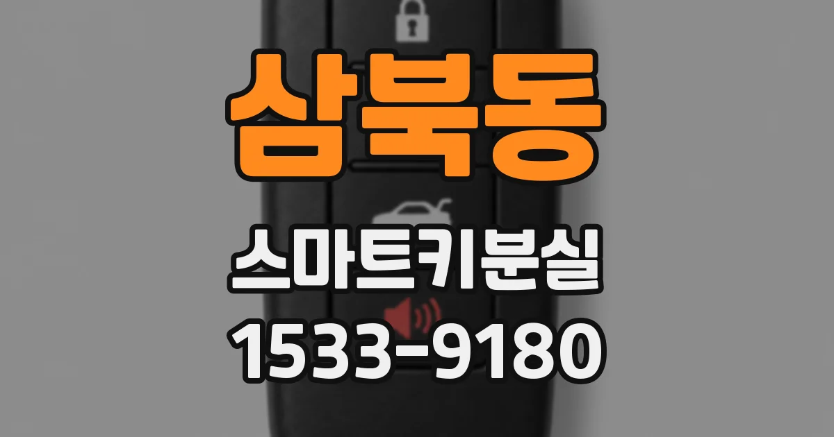 삼북동 스마트키분실