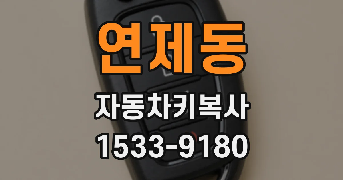연제동 자동차키복사
